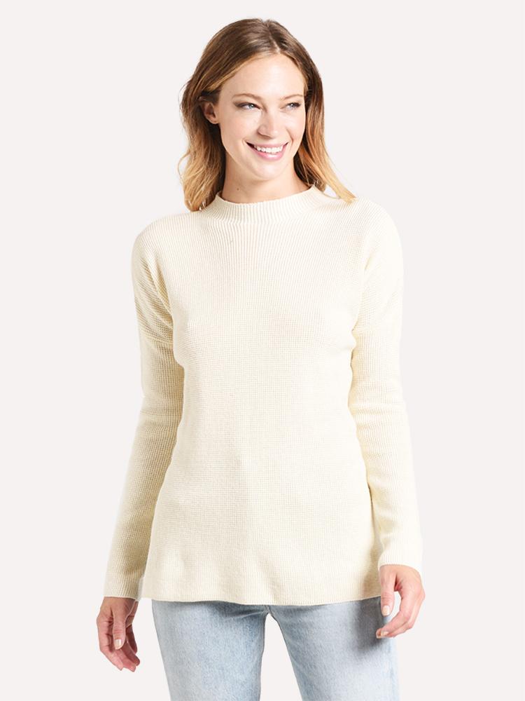 Project J Women's Hi-Low Funnel Neck Sweater - Saint Bernard