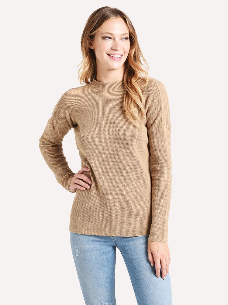 Project J Women's Hi-Low Funnel Neck Sweater - Saint Bernard