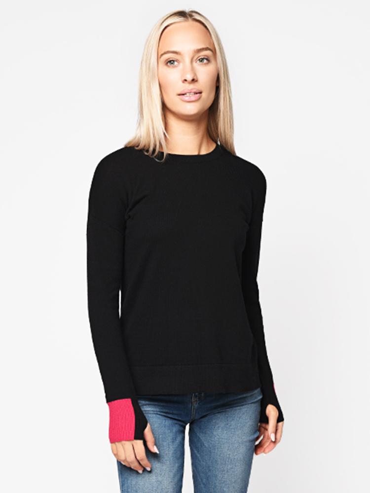 Project J Women’s Color Block Cuff Sweater - Saint Bernard