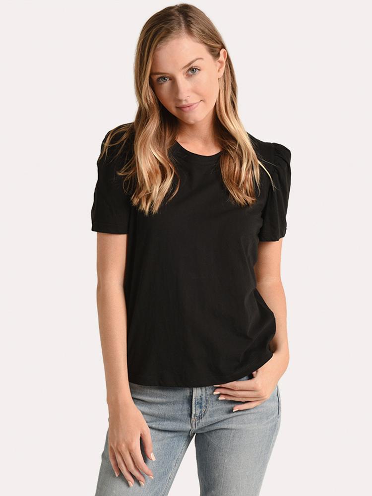 Heartloom Ashlyn Black Tee - Saint Bernard
