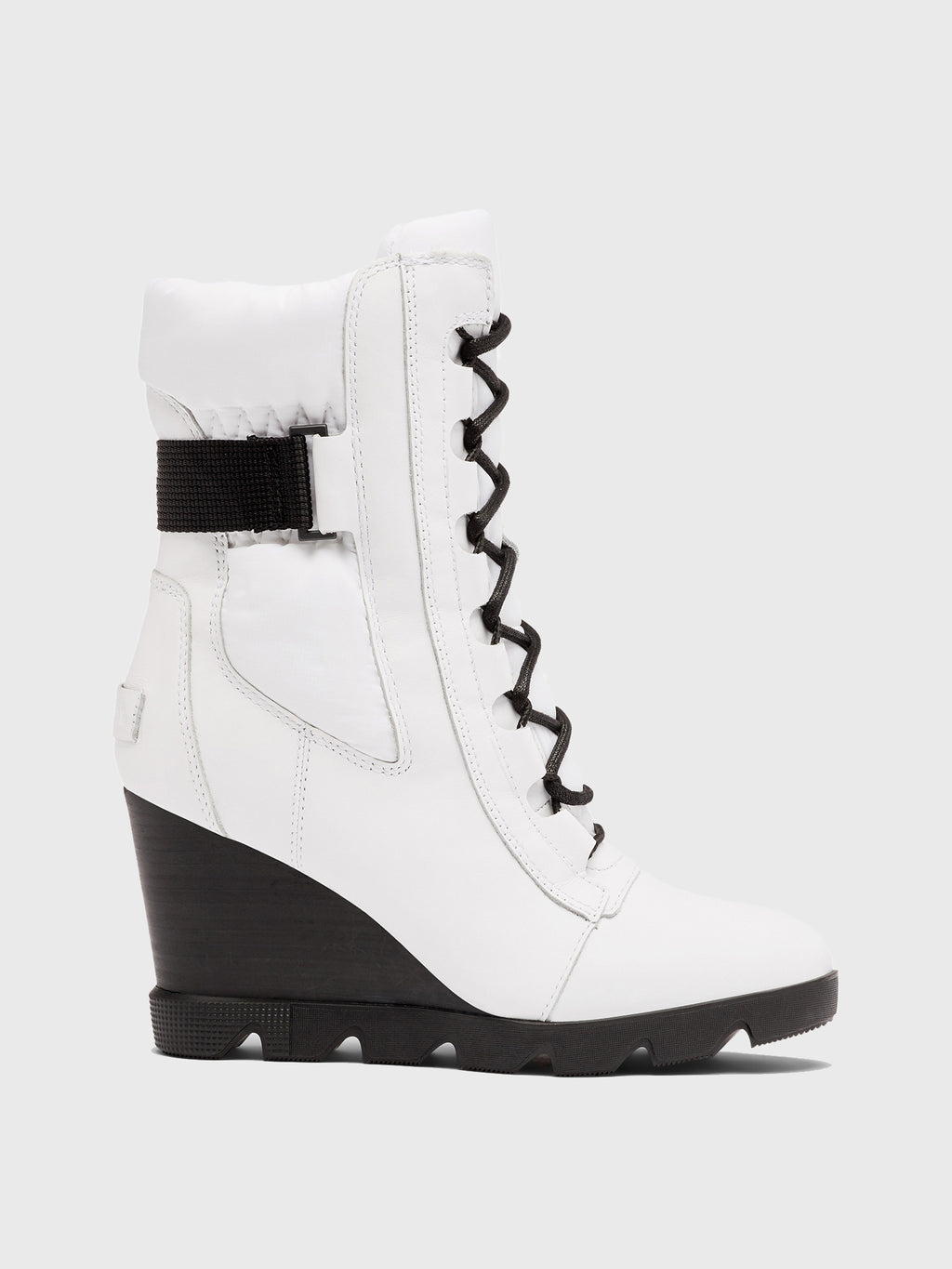 Sorel Women's Joan Uptown Mid Lace Wedge Boot - Saint Bernard