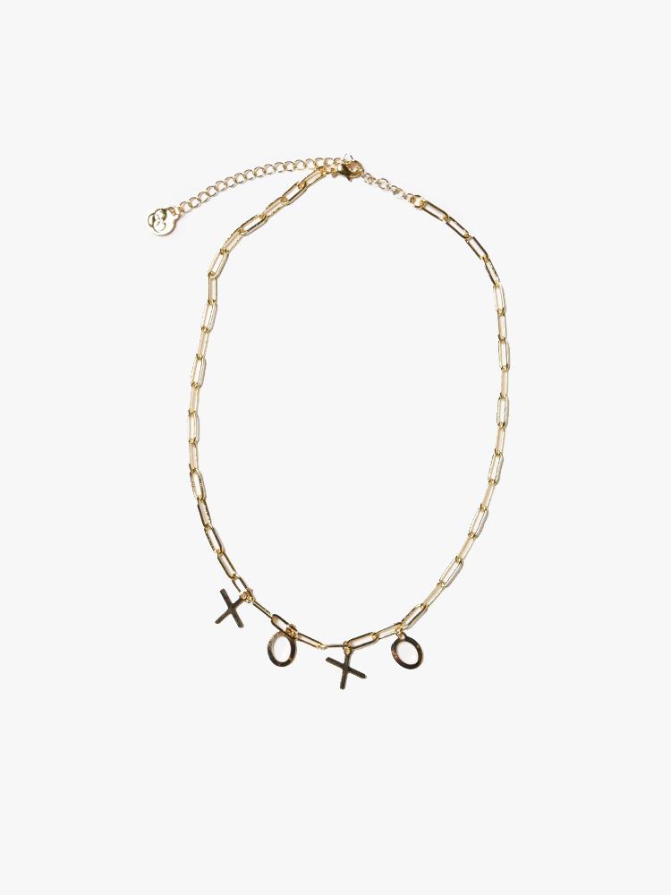 Cloverpost Necklace Box Words XOXO yellow - Saint Bernard