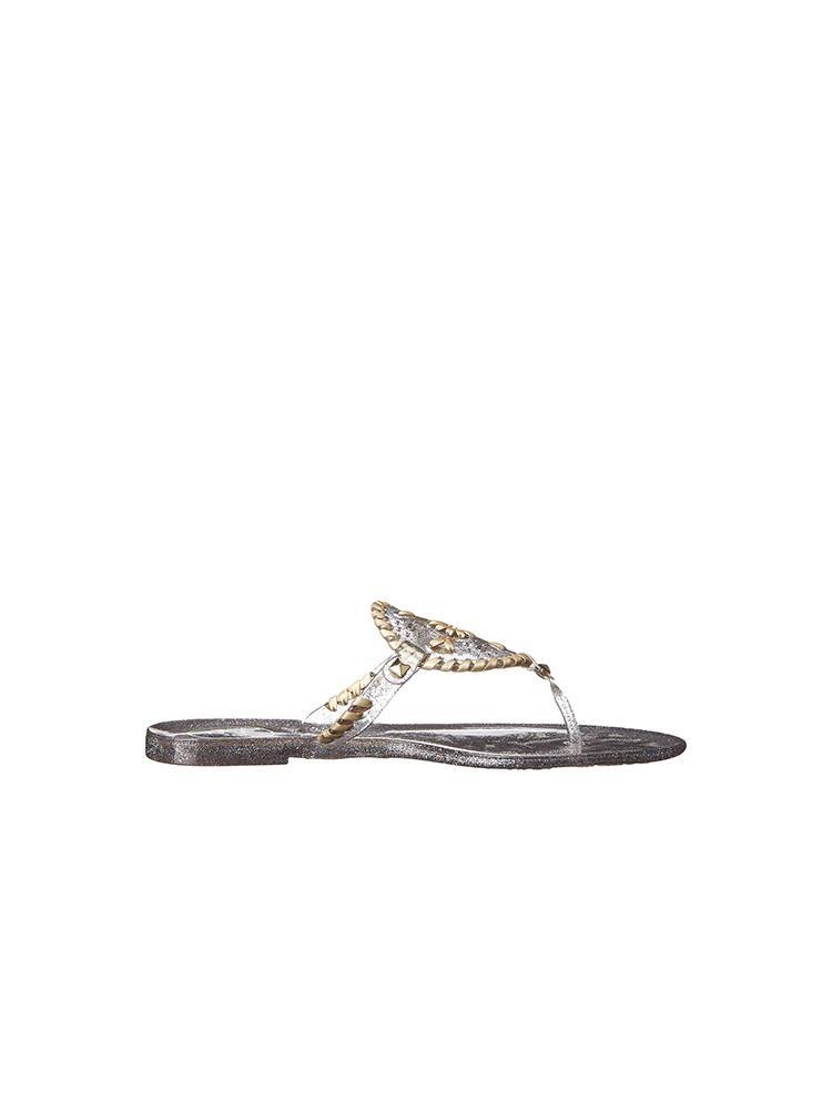 Jack Rogers J.M.R.MGMT. Women's Sparkle Georgia Jelly Sandal - Saint Bernard