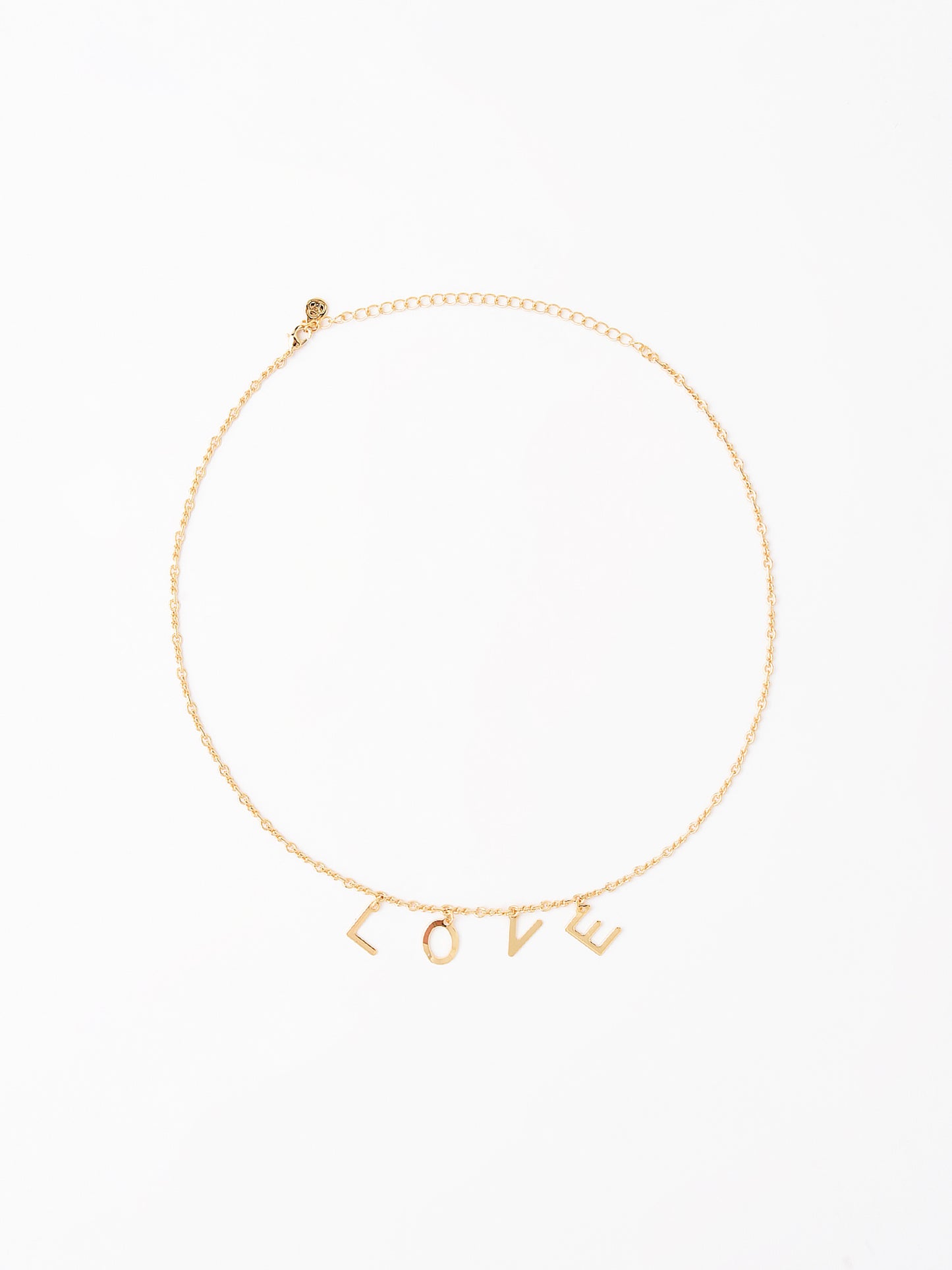 Cloverpost Women's Code Words Love Necklace