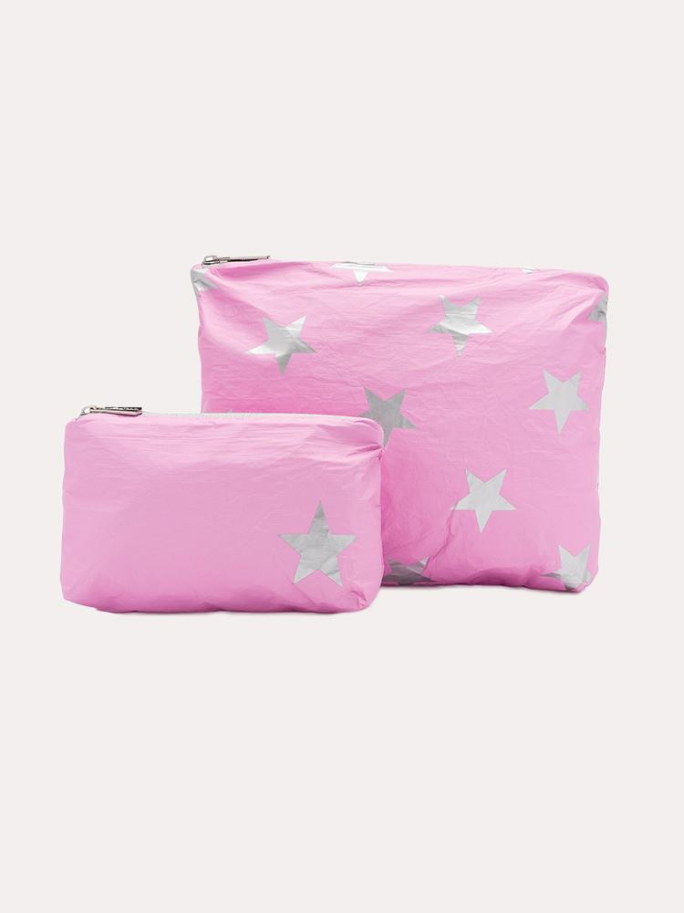 Hilovetravel Set Of Two Packs Sweet Lilac Silver Stars