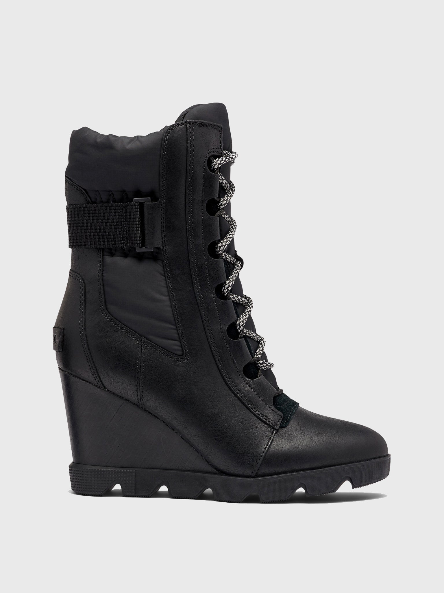 Sorel Women's Joan Uptown Mid Lace Wedge Boot - Saint Bernard