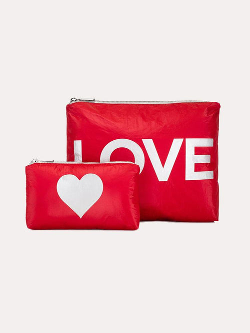 Hilovetravel Set Of Two Packs Chili Peper Red Silver Love - Saint Bernard