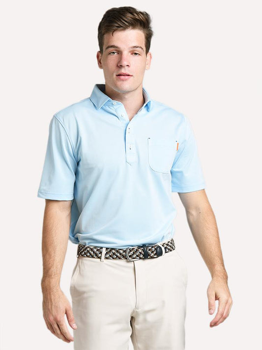Stitch Solid Oxford With Pocket Polo