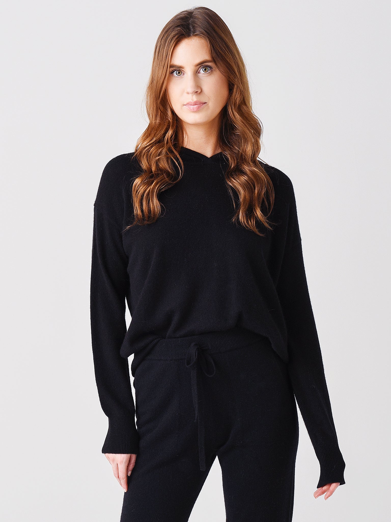 White + Warren Women's Cashmere Hoodie - Saint Bernard