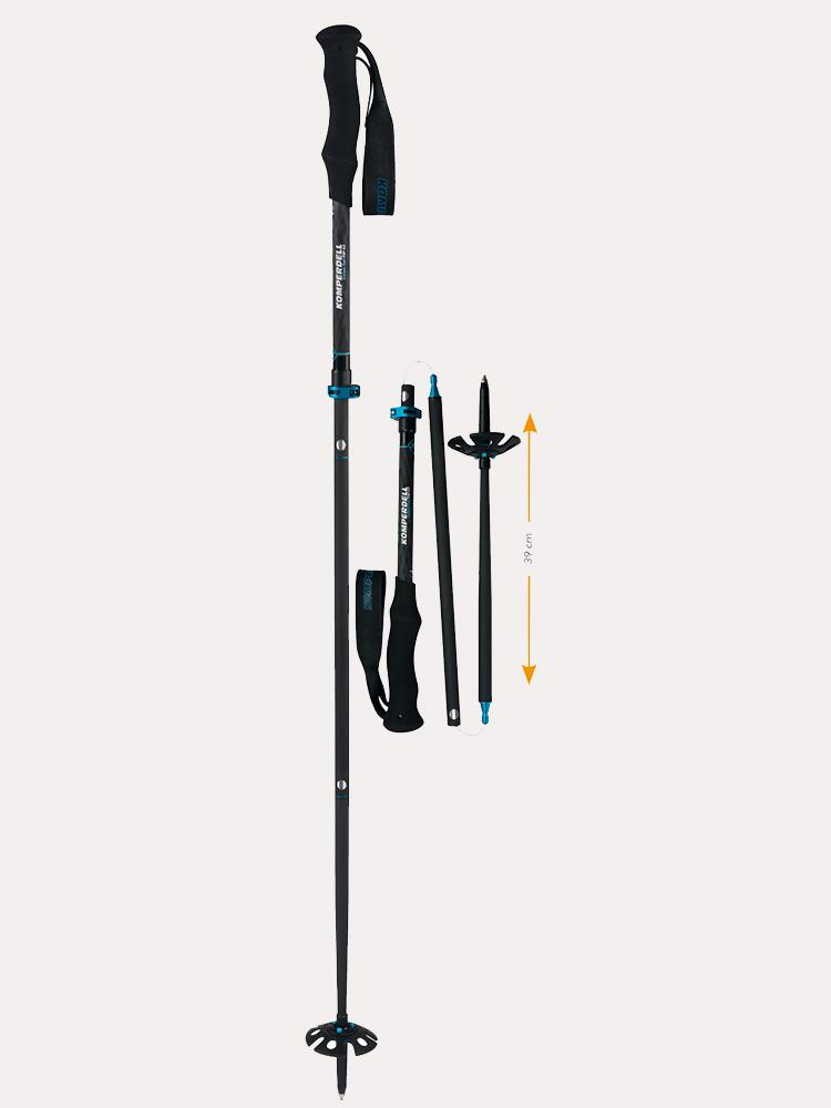 Komperdell Carbon FXP.4 Touring Foldable Ski Poles 2020