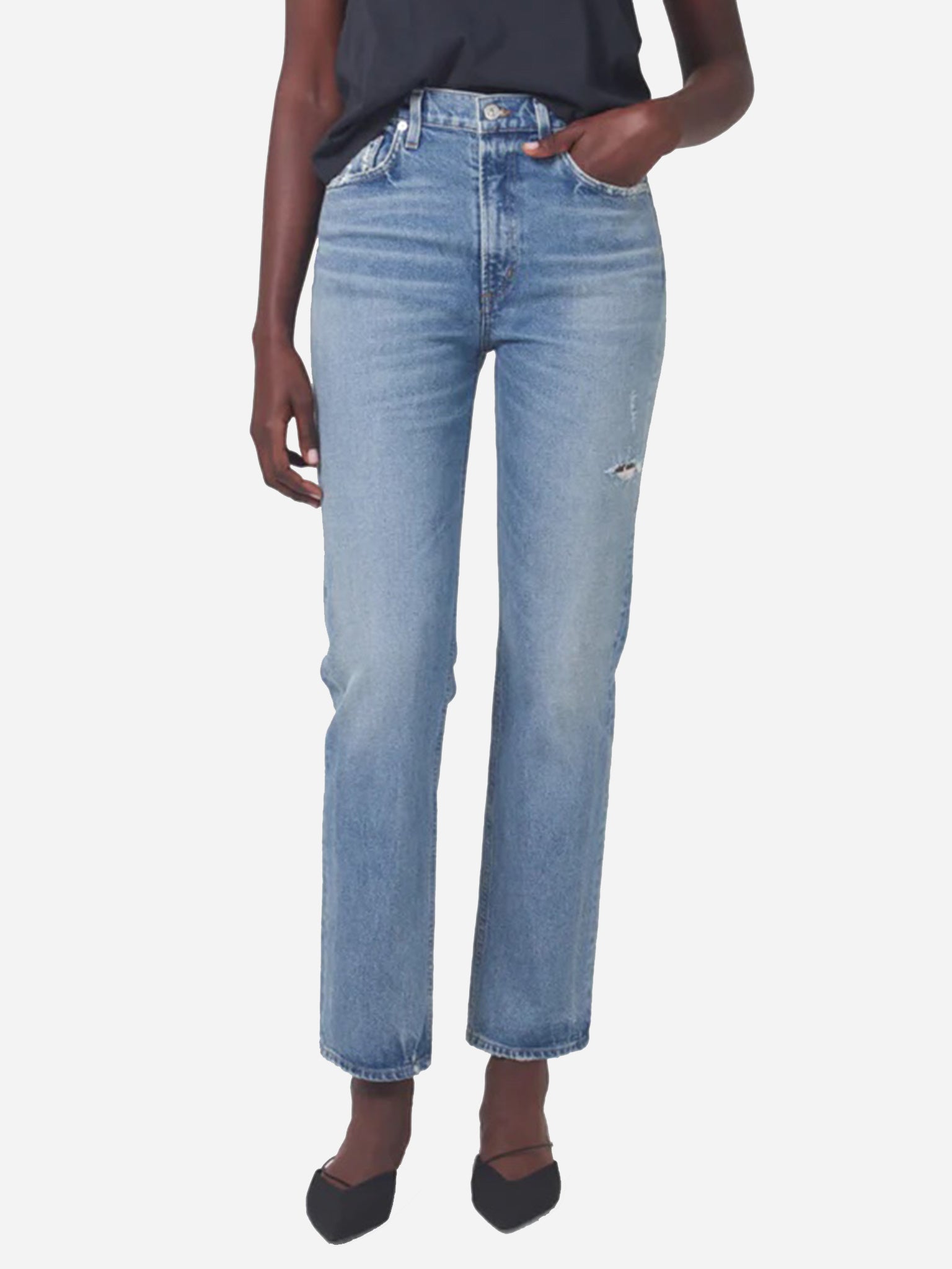 Citizens Of Humanity Women's Daphne High Rise Stovepipe Jean - Saint Bernard