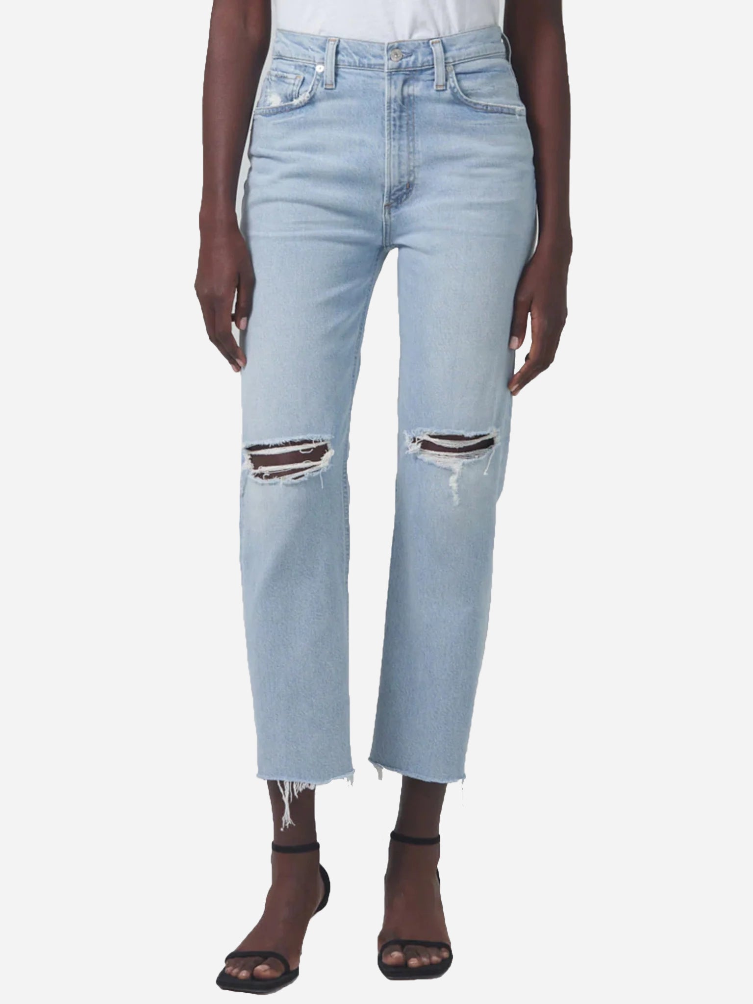 Citizens Of Humanity Women's Daphne Crop Stovepipe Jean - Saint Bernard