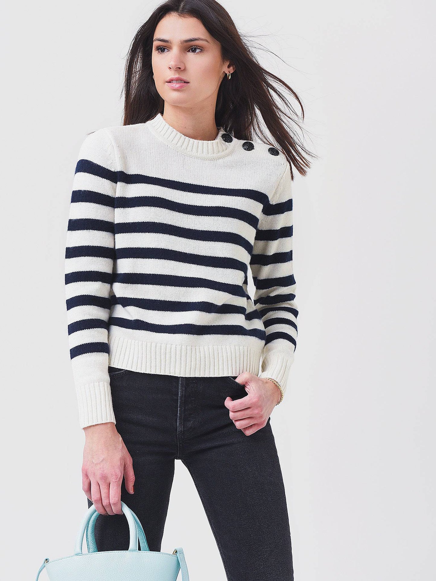 BA&SH Women's Sean Wool-Cashmere Blend Sweater - Saint Bernard