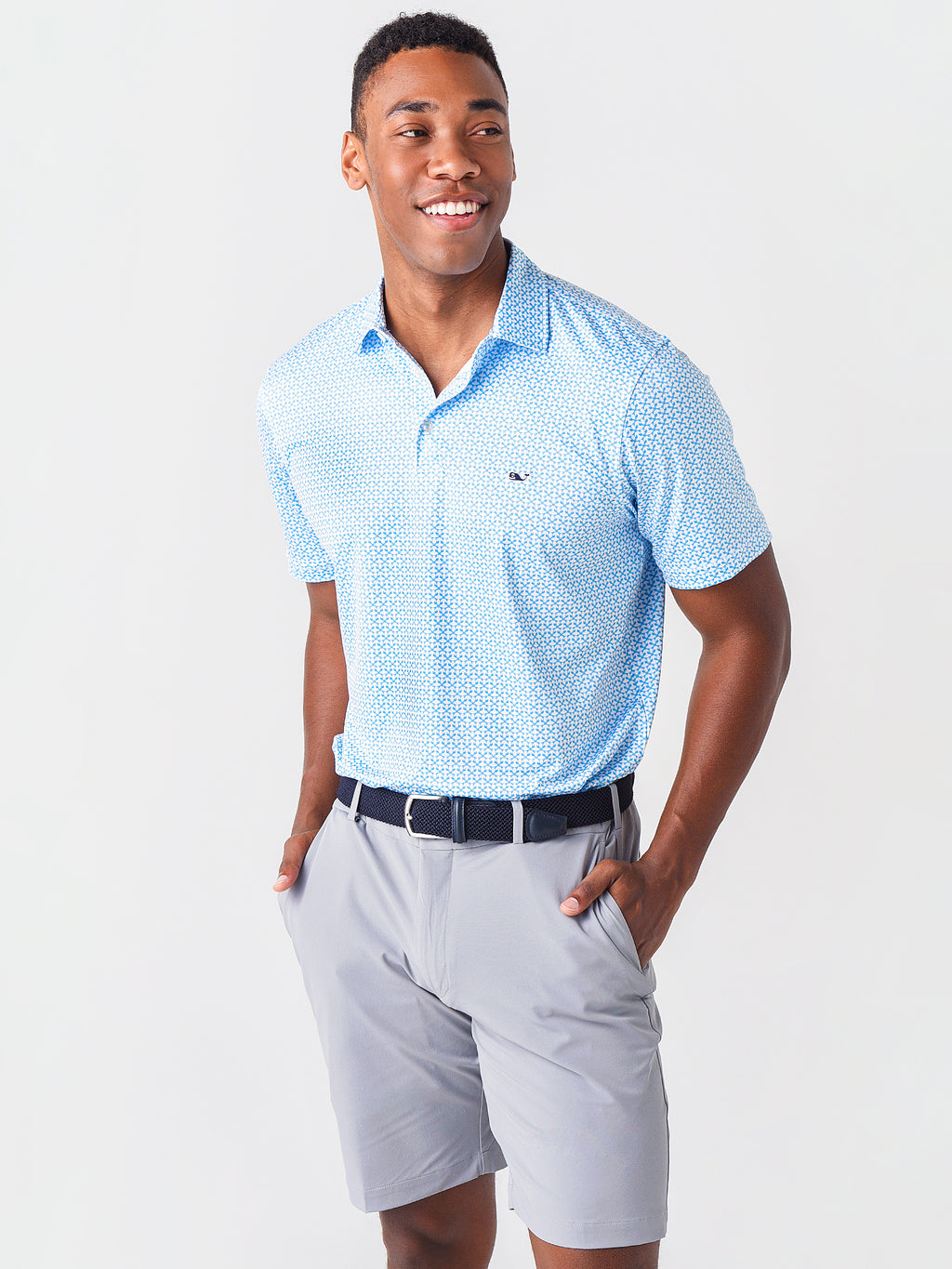 Vineyard Vines Men's Printed Sankaty Polo - Saint Bernard