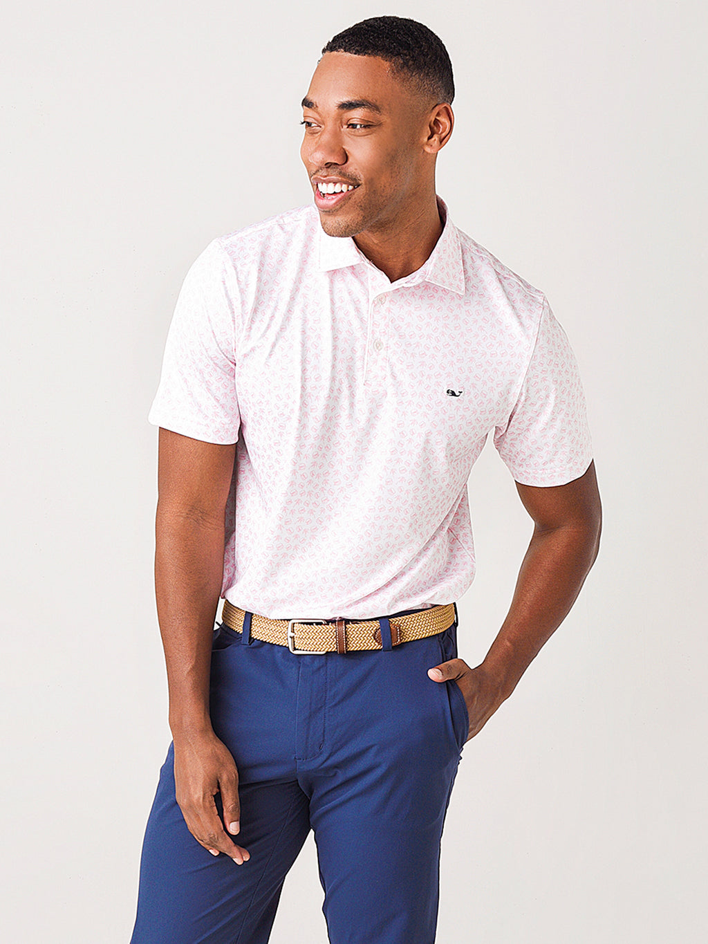 Vineyard Vines Men's Printed Sankaty Polo - Saint Bernard