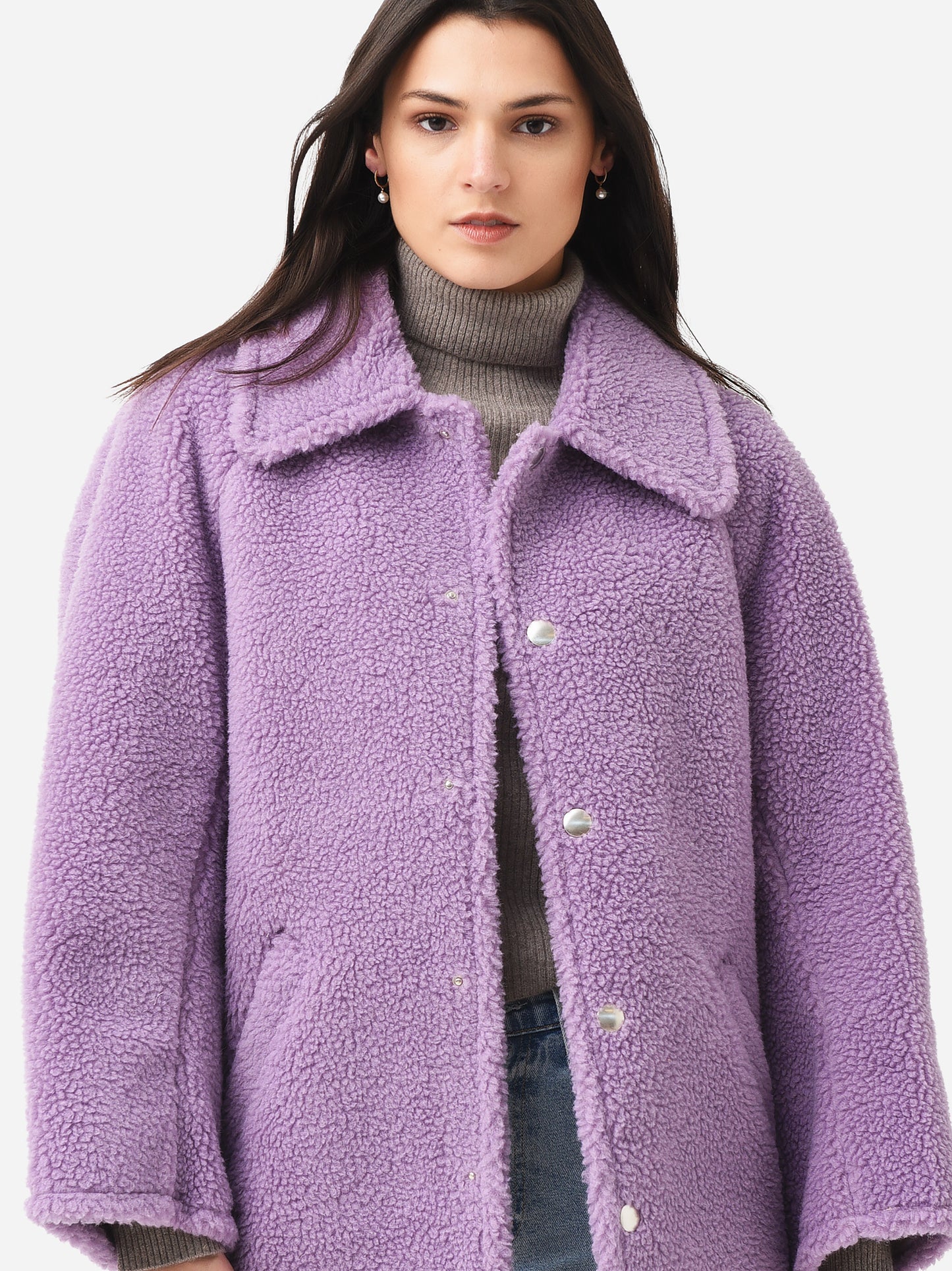 ALC Women's Lincoln Faux Fur Coat - Saint Bernard