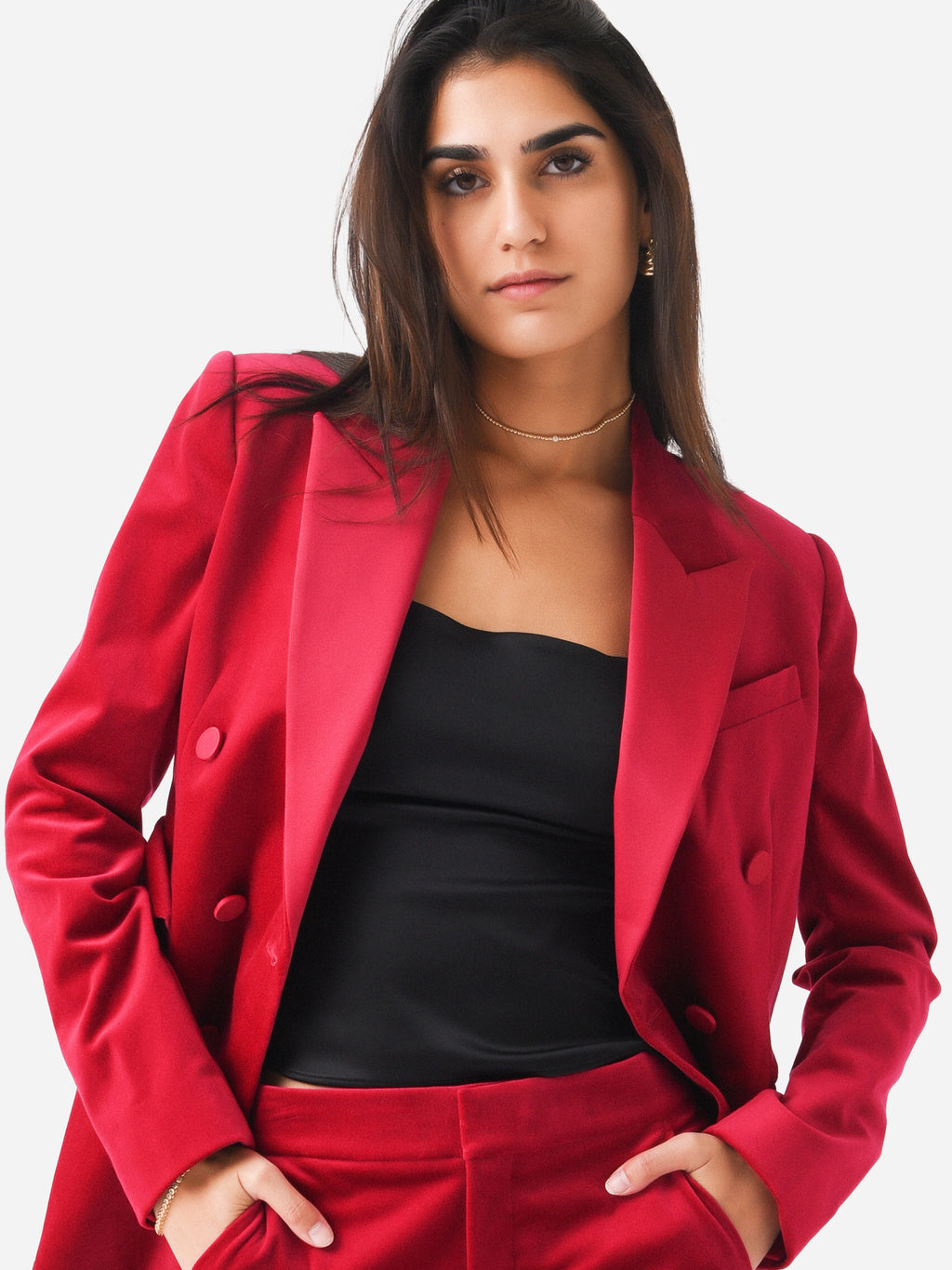 ALC Women's Declan Velvet Jacket - Saint Bernard