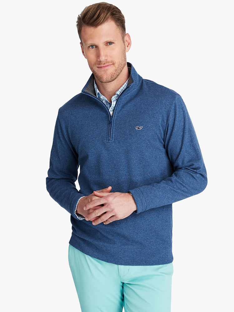Vineyard Vines Men’s Saltwater Half Zip - Saint Bernard