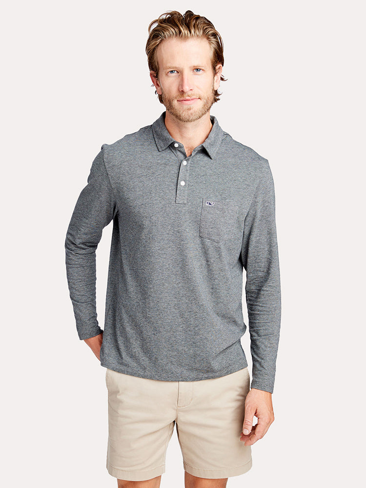 Vineyard Vines Longsleeve Edgartown Polo - Saint Bernard