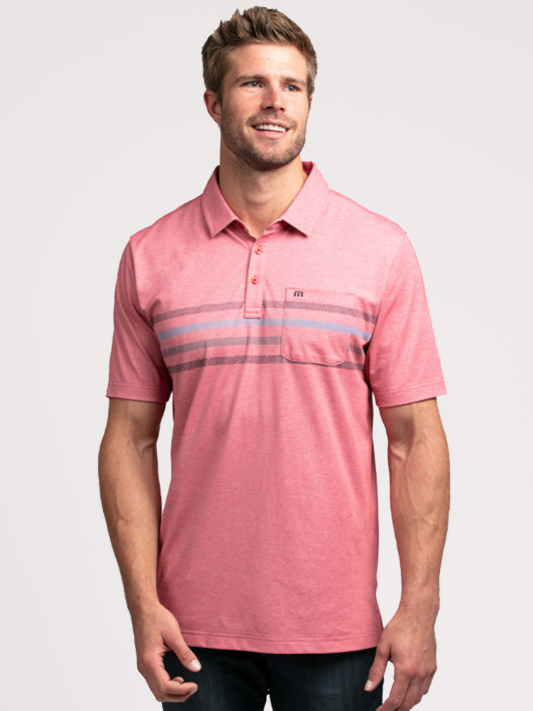 Travis mathews Men's Choma Polo - Saint Bernard