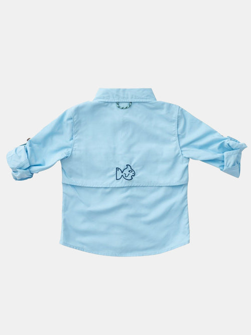 Prodoh Little Boys' Solid Fishing Shirt