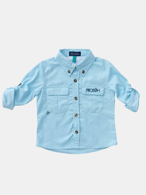 Prodoh Little Boys' Solid Fishing Shirt