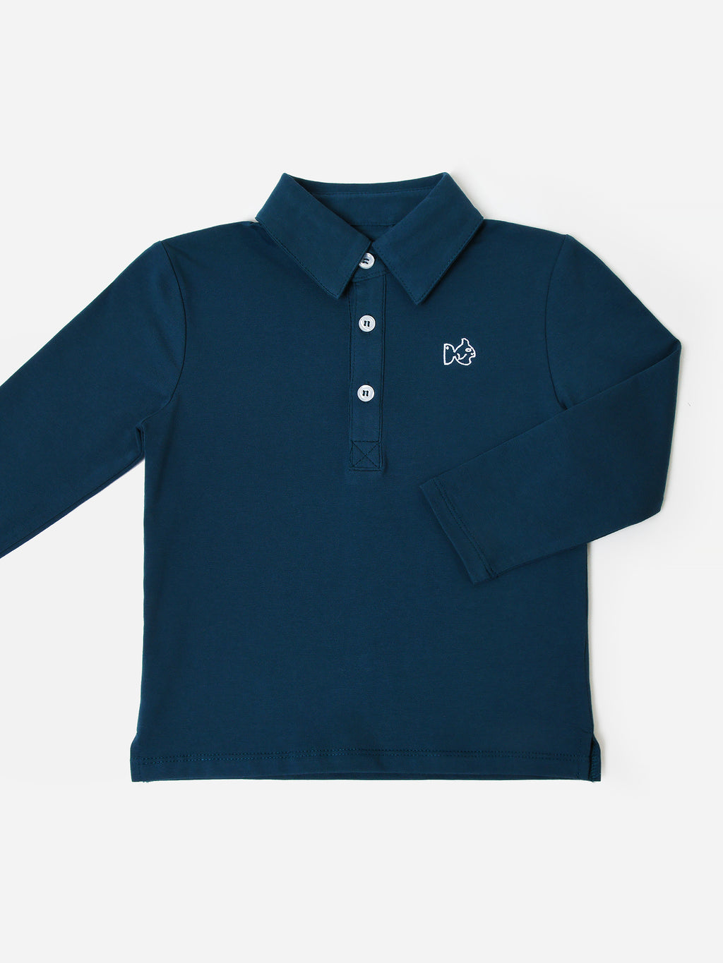 Prodoh Boy's Long Sleeve Cotton Polo - Saint Bernard