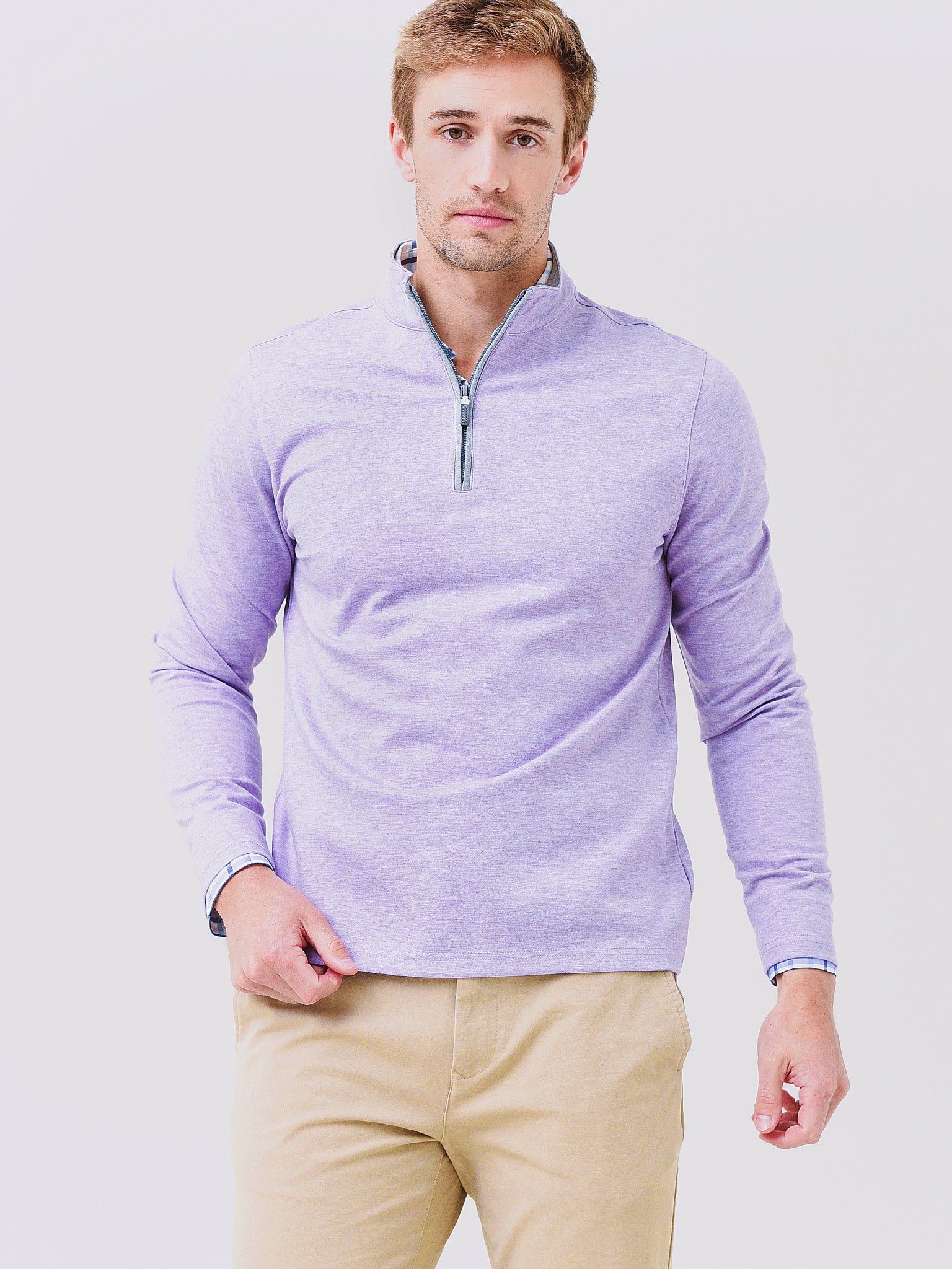 Mizzen + Main Men's Proflex Quarter Zip - Saint Bernard