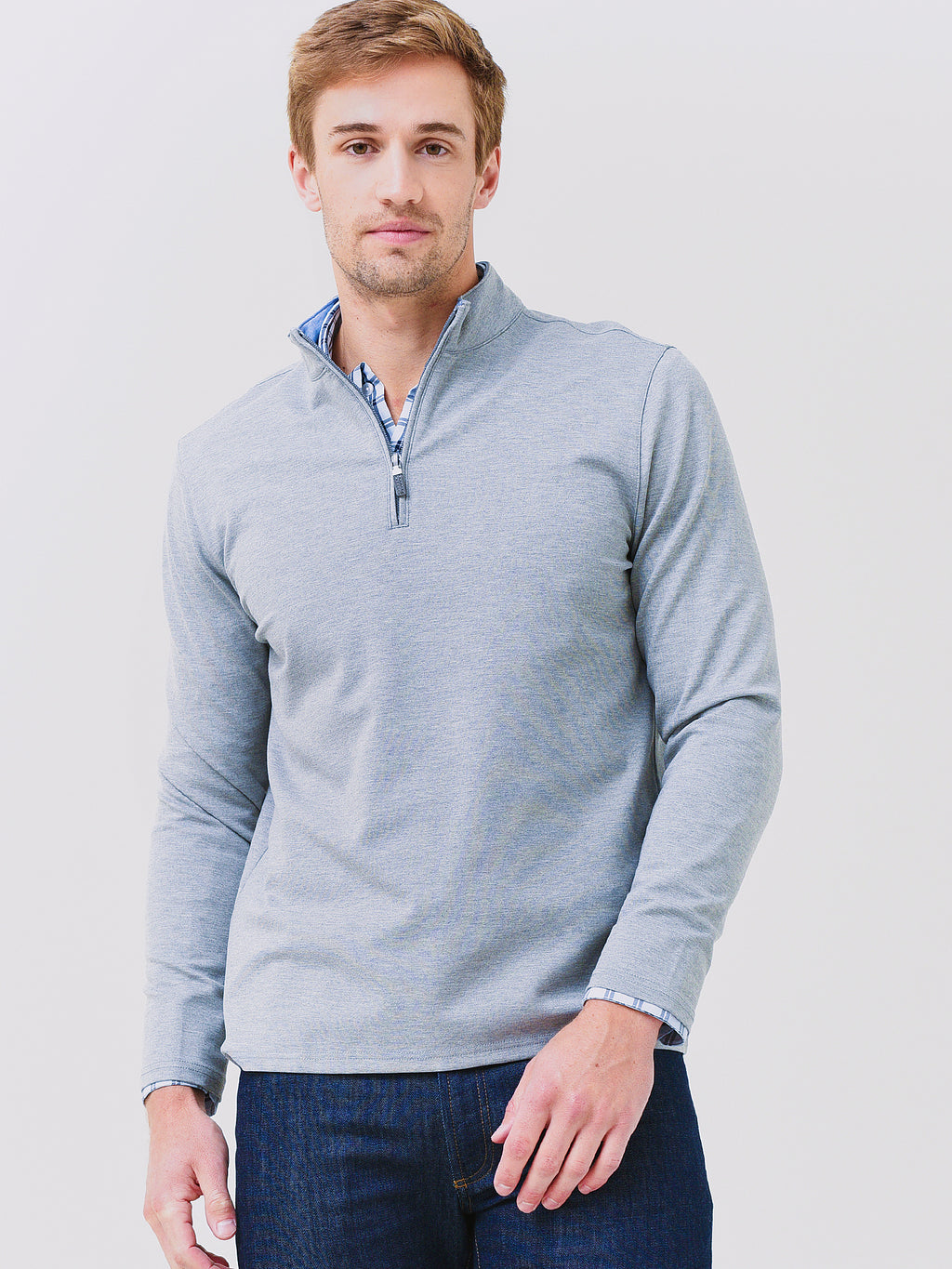 Mizzen + Main Men's Proflex Quarter Zip - Saint Bernard