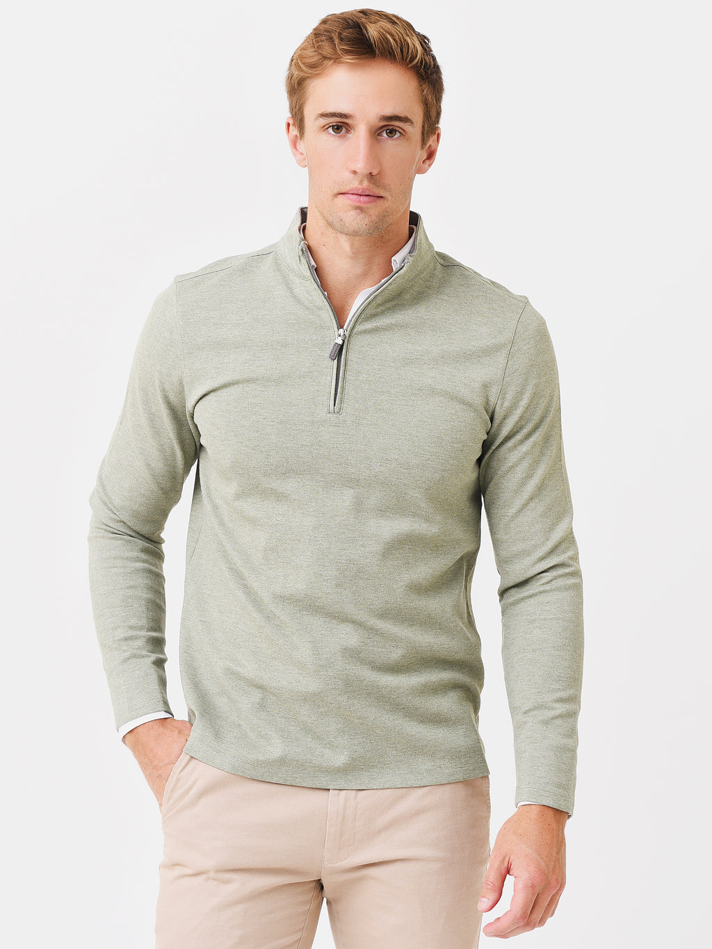Mizzen+Main Men's Proflex Quarter-Zip - Saint Bernard