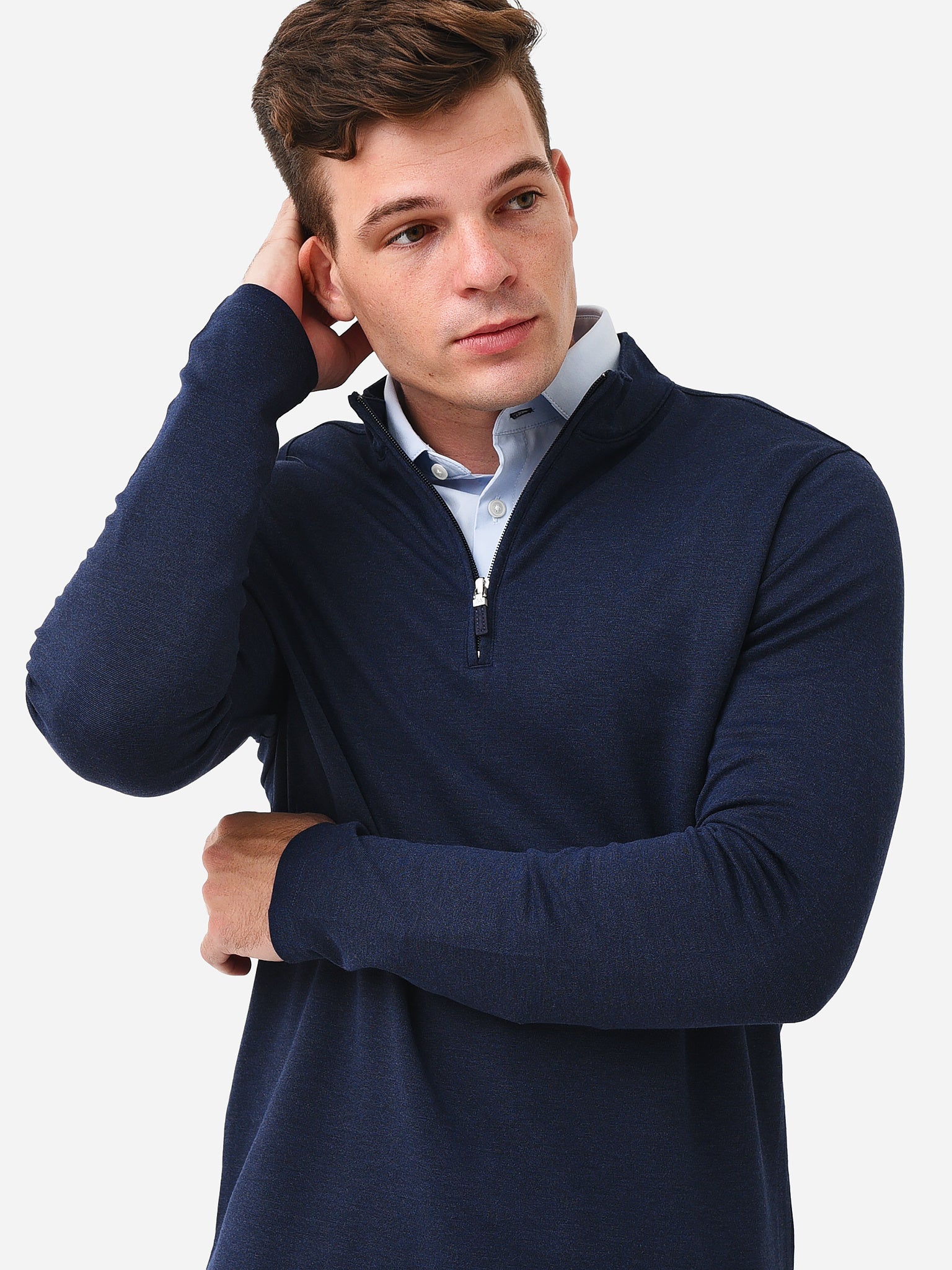 Mizzen+Main Men's Proflex Quarter-Zip - Saint Bernard