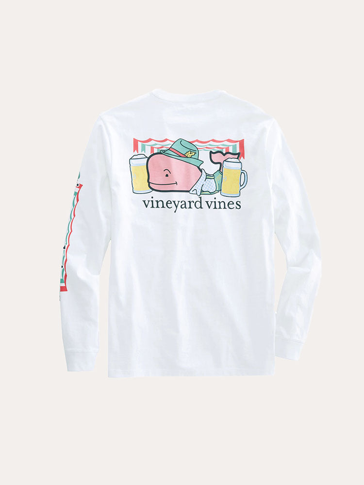Vineyard Vines Men's Oktoberfest Whale-Sleeve Pocket T-Shirt - Saint Bernard