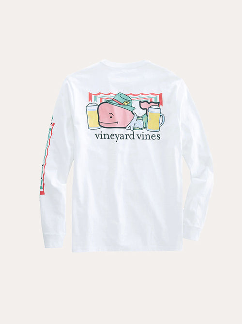 Vineyard Vines Men's Oktoberfest Whale-Sleeve Pocket T-Shirt