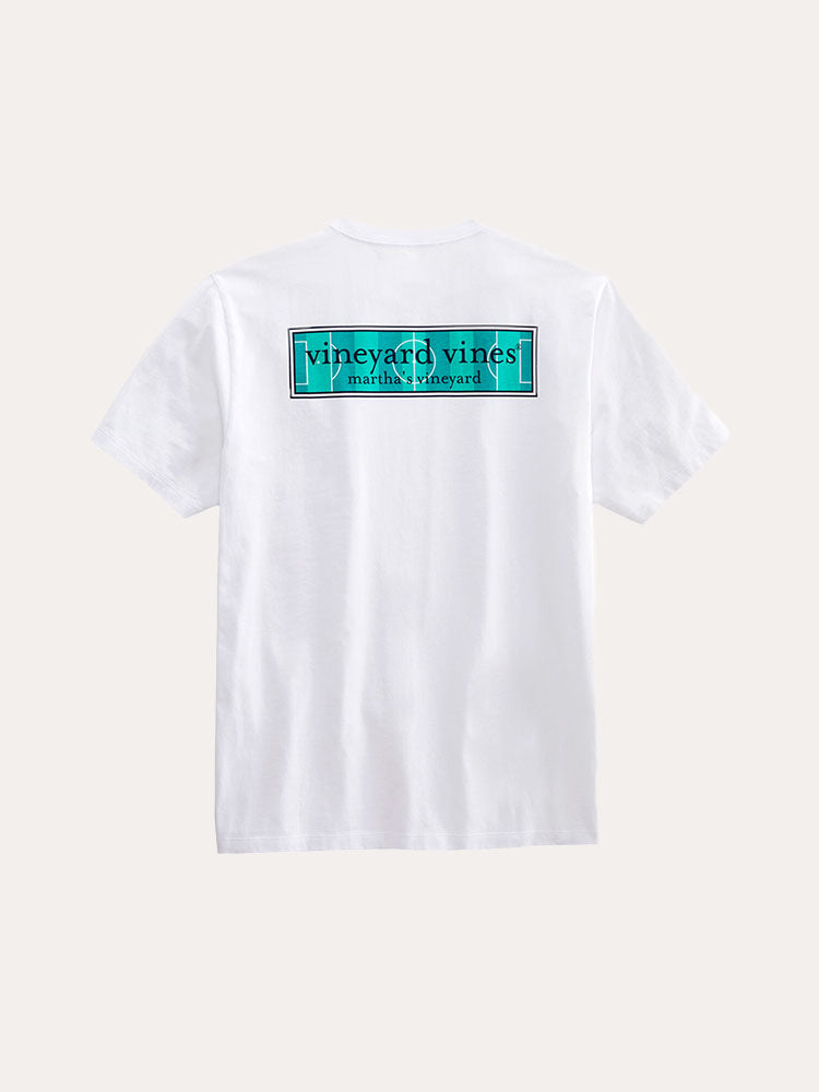 Vineyard Vines Men's Soccer Box Short Sleeve Pocket T-Shirt - Saint Bernard