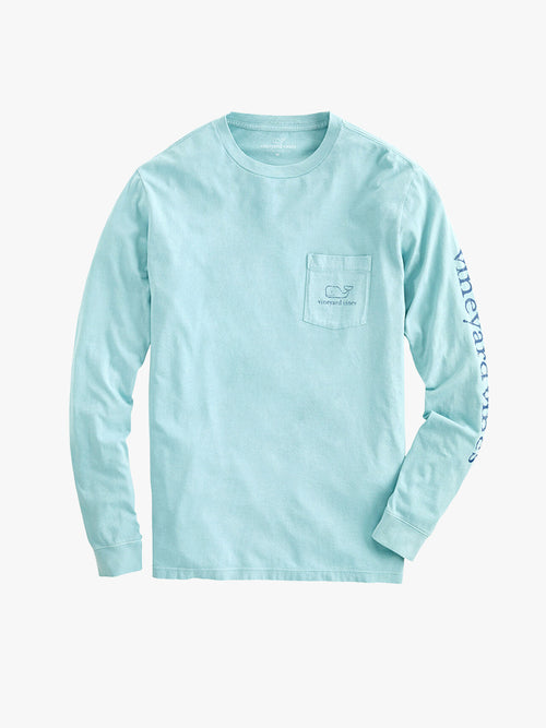 Vineyard Vines Men’s Long Sleeve Garment Dyed Vintage Whale