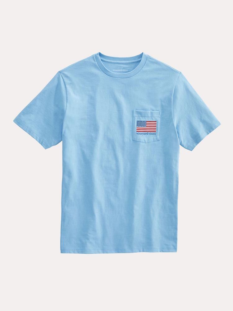 Vineyard Vines Men's Party in The USA Pocket T-Shirt