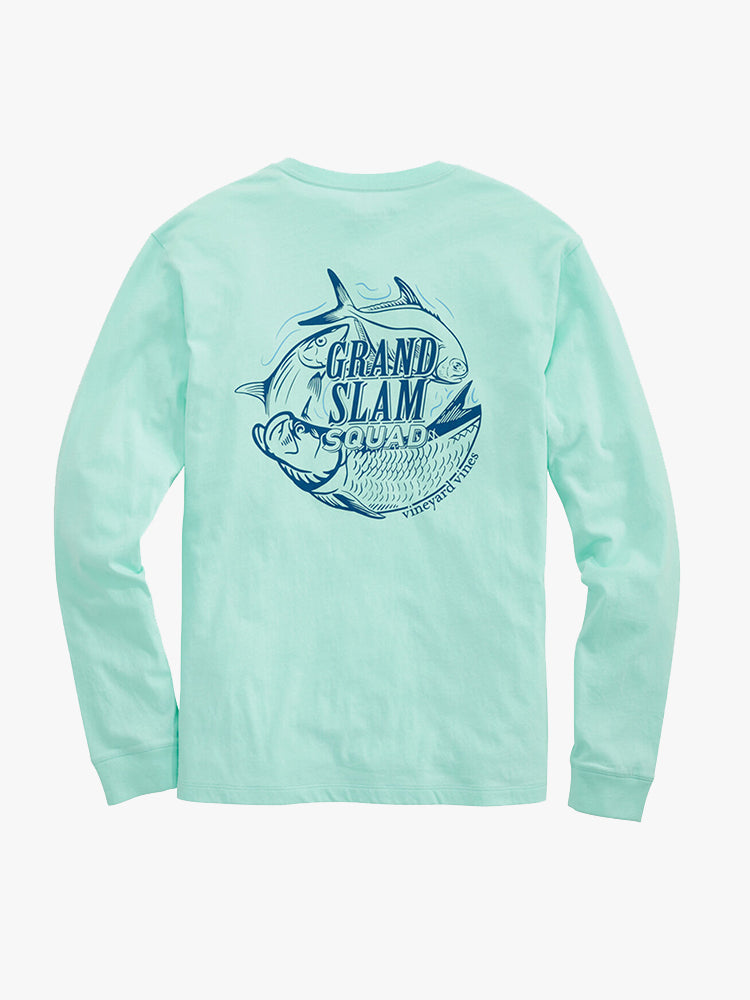 Vineyard Vines Men’s Grand Slam Squad Long-SleeveTee - Saint Bernard