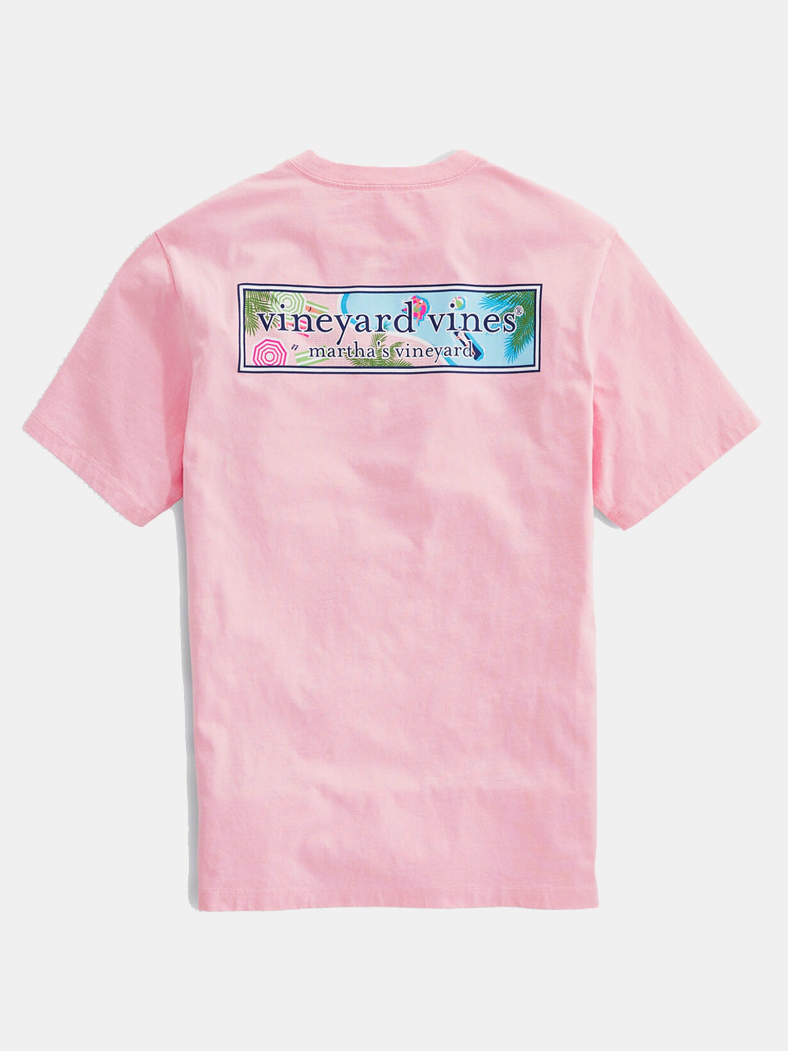 Vineyard Vines Men's Short Sleeve Resort Pool Logo Box Fill Tee - Saint Bernard