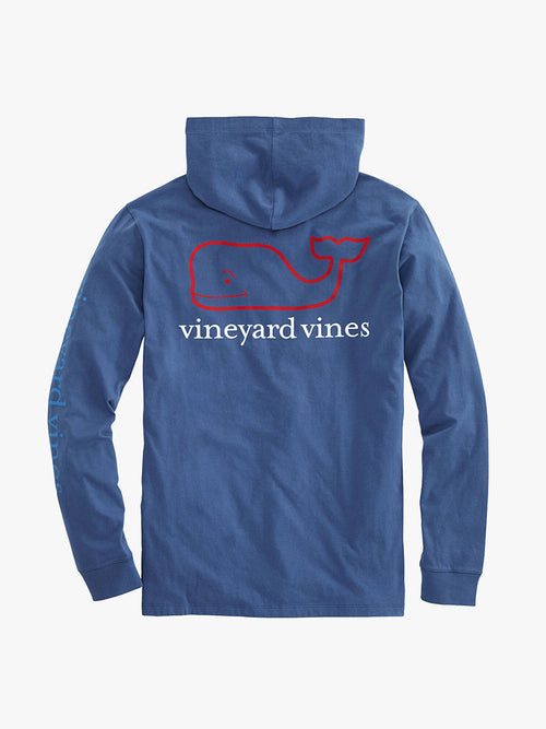 Vineyard Vines Men’s Long Sleeve Tri Color Whale Hoodie