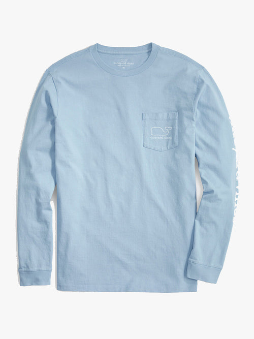 Vineyard Vines Men’s Whale Long-Sleeve Pocket Tee