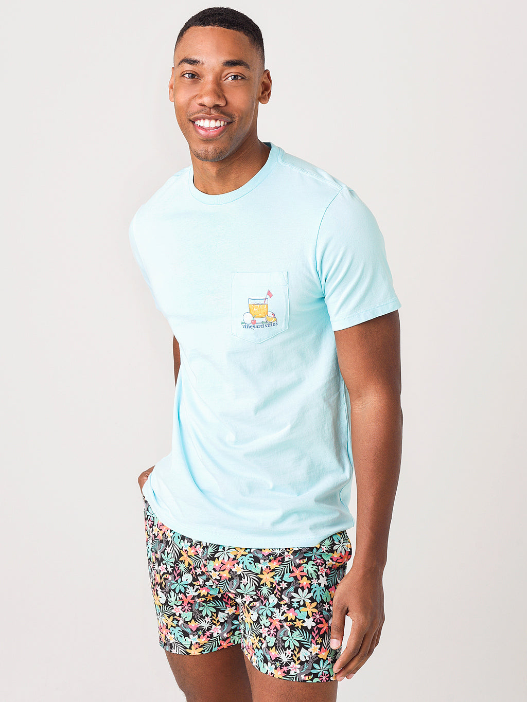 Vineyard Vines Short Sleeve 19th Hole Pocket Tee - Saint Bernard