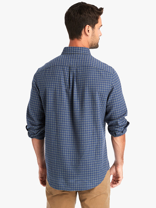 Vineyard Vines Men’s Classic Fit Faroe Flannel Tucker Button-Down Shirt