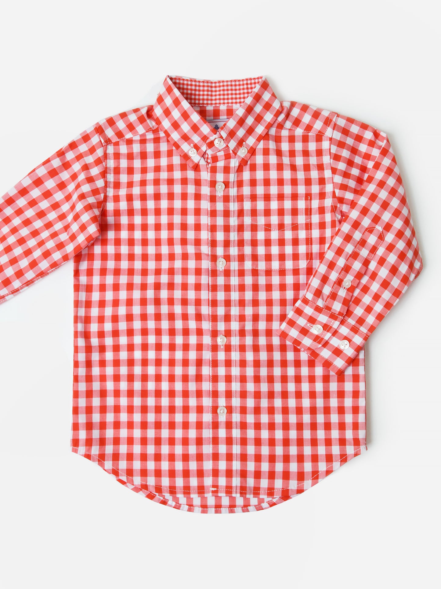 Classic Prep Boys' Owen Gingham Button-Down Shirt - Saint Bernard