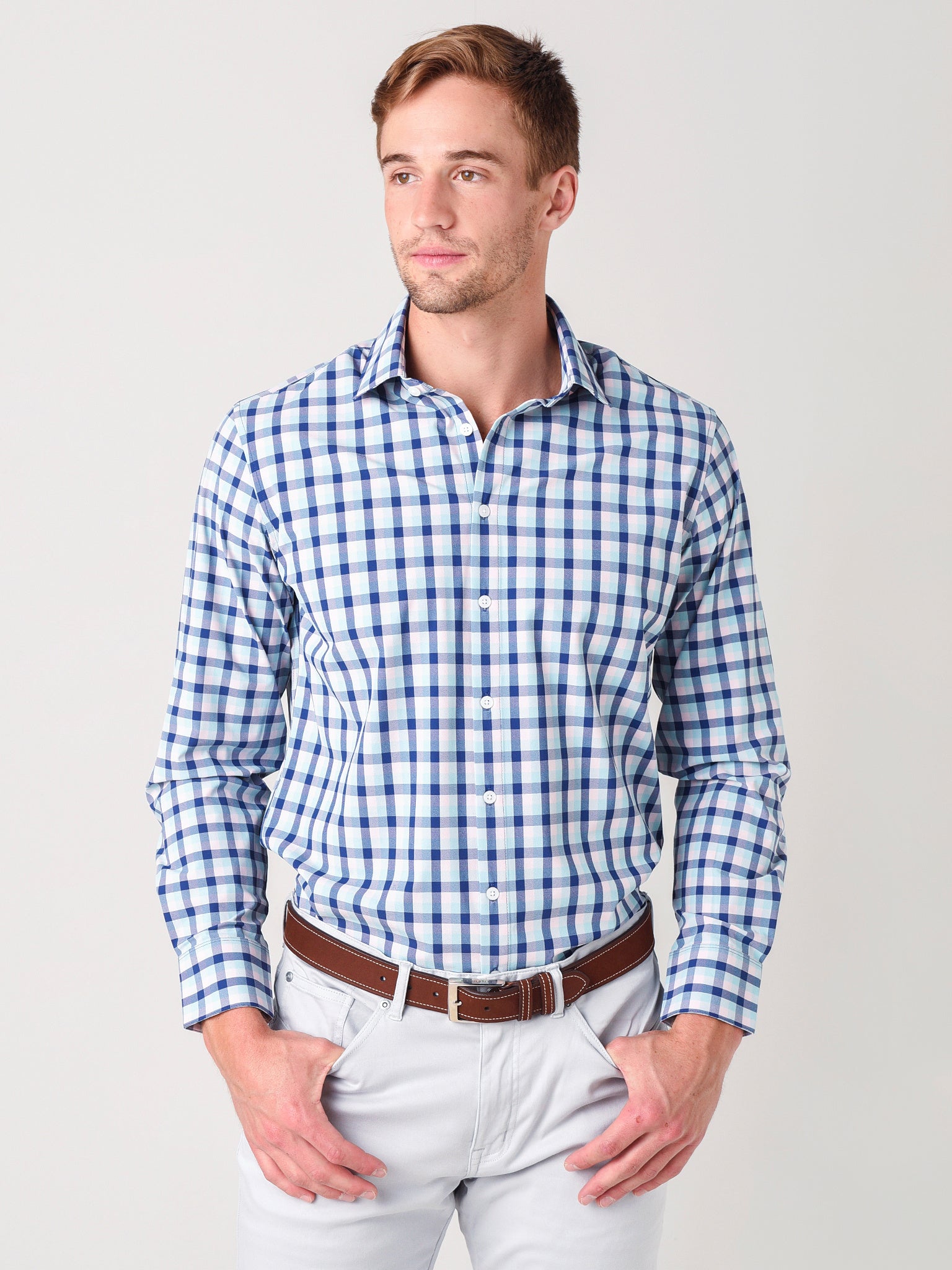 Mizzen+Main Men's Leeward Dress Shirt - Saint Bernard