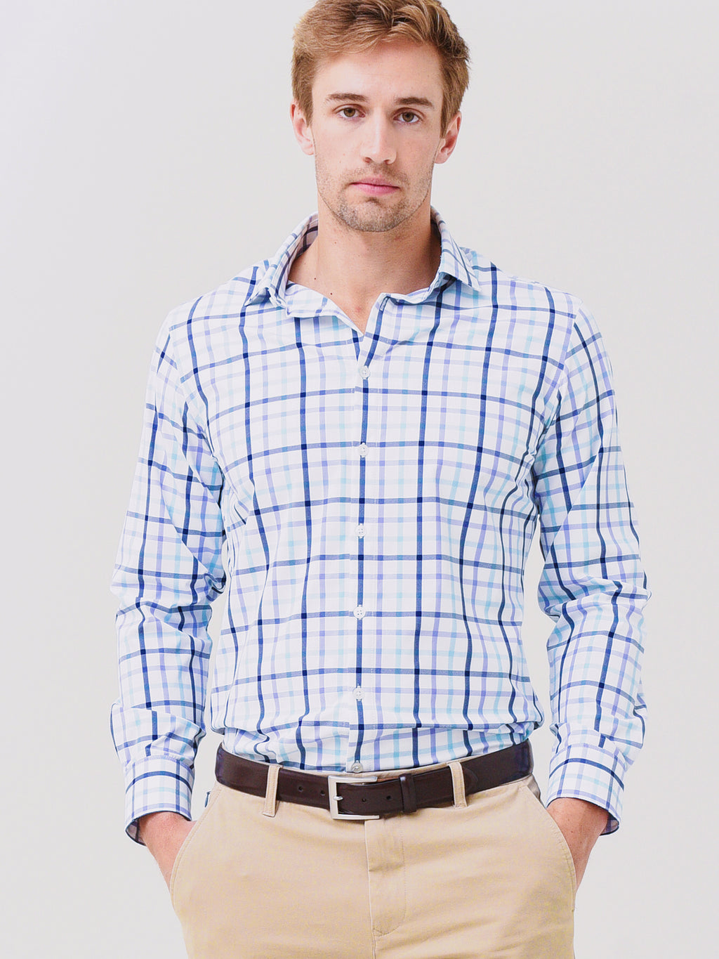 Mizzen + Main Men's Leeward Antimicrobial Shirt - Saint Bernard