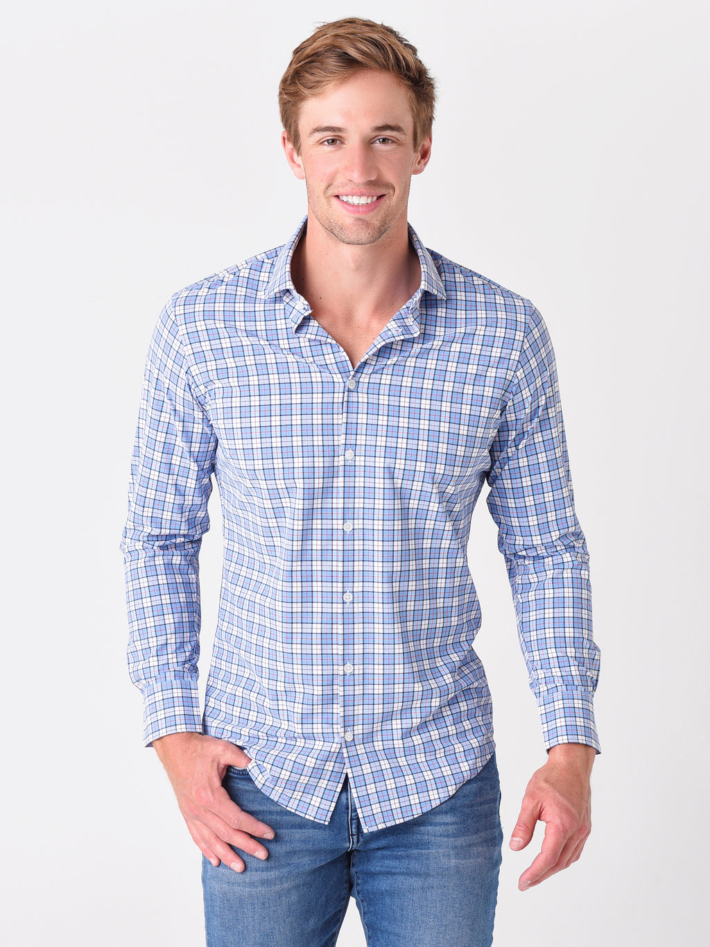 Mizzen+Main Men's Lightweight Leeward Dress Shirt - Saint Bernard