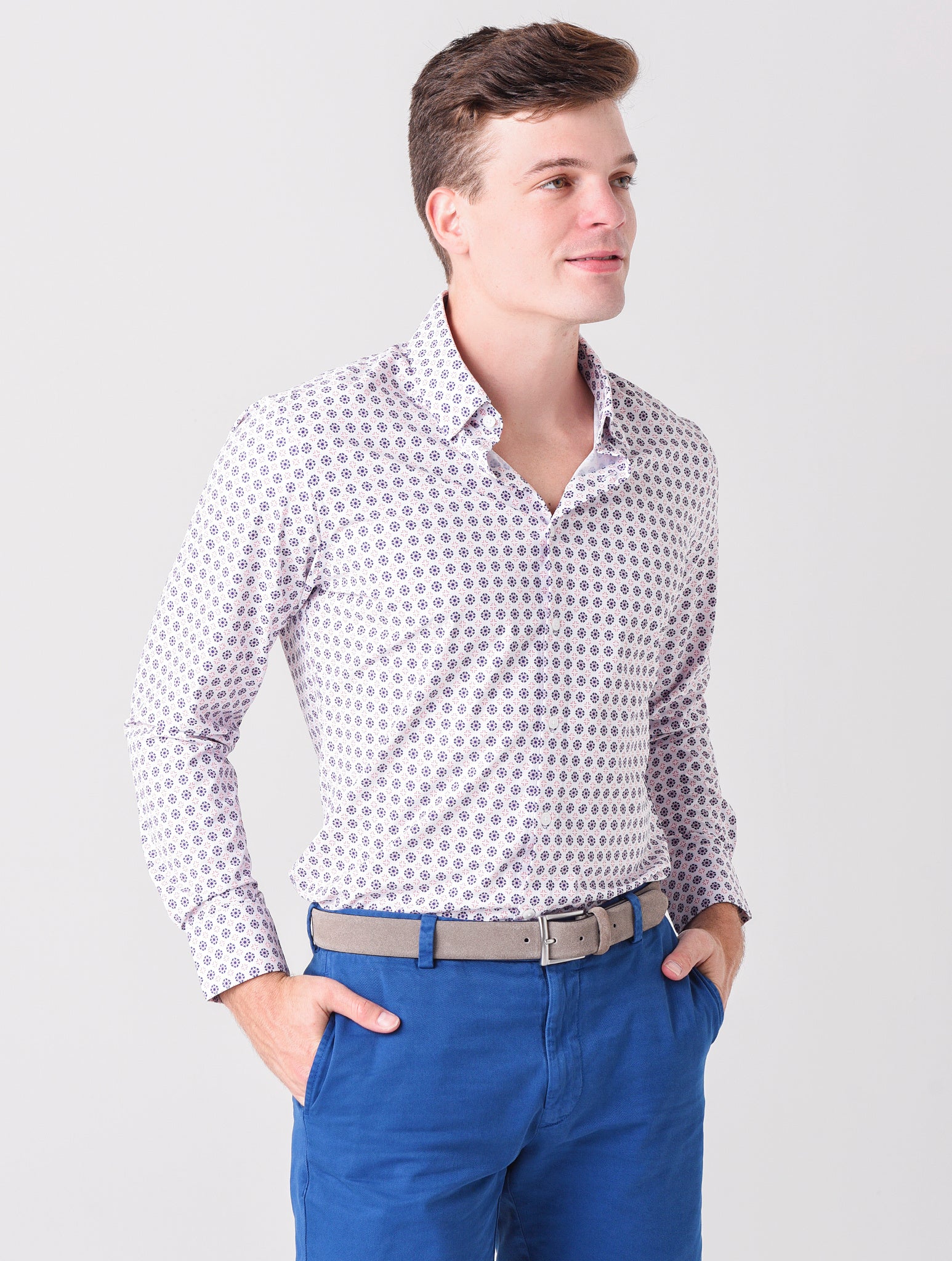 Mizzen+Main Men's Lightweight Leeward Dress Shirt - Saint Bernard