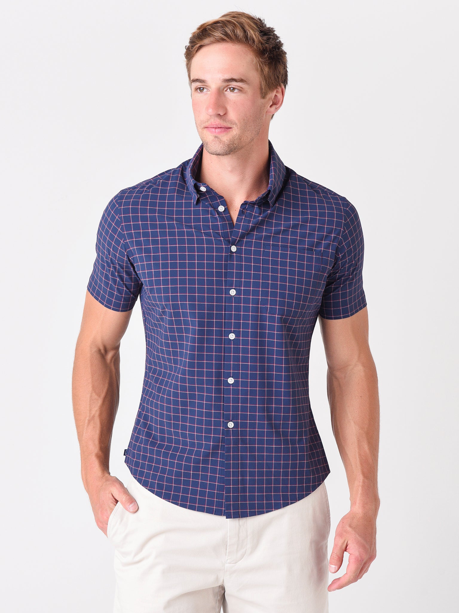 Mizzen+Main Men's Leeward Short sleeve Shirt - Saint Bernard