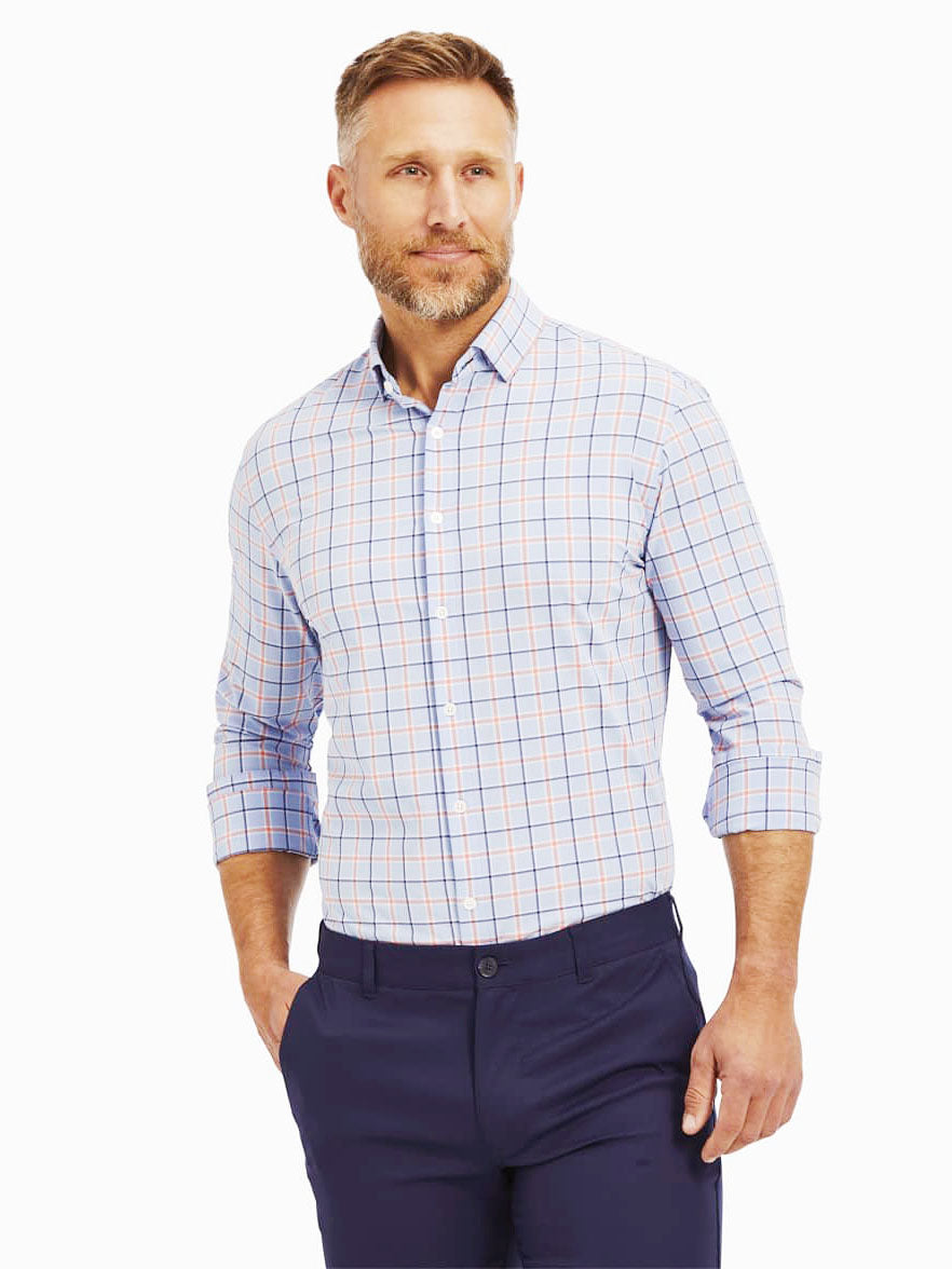 MIZZEN+MAIN Men's Lightweight Leeward Dress Shirt - Saint Bernard