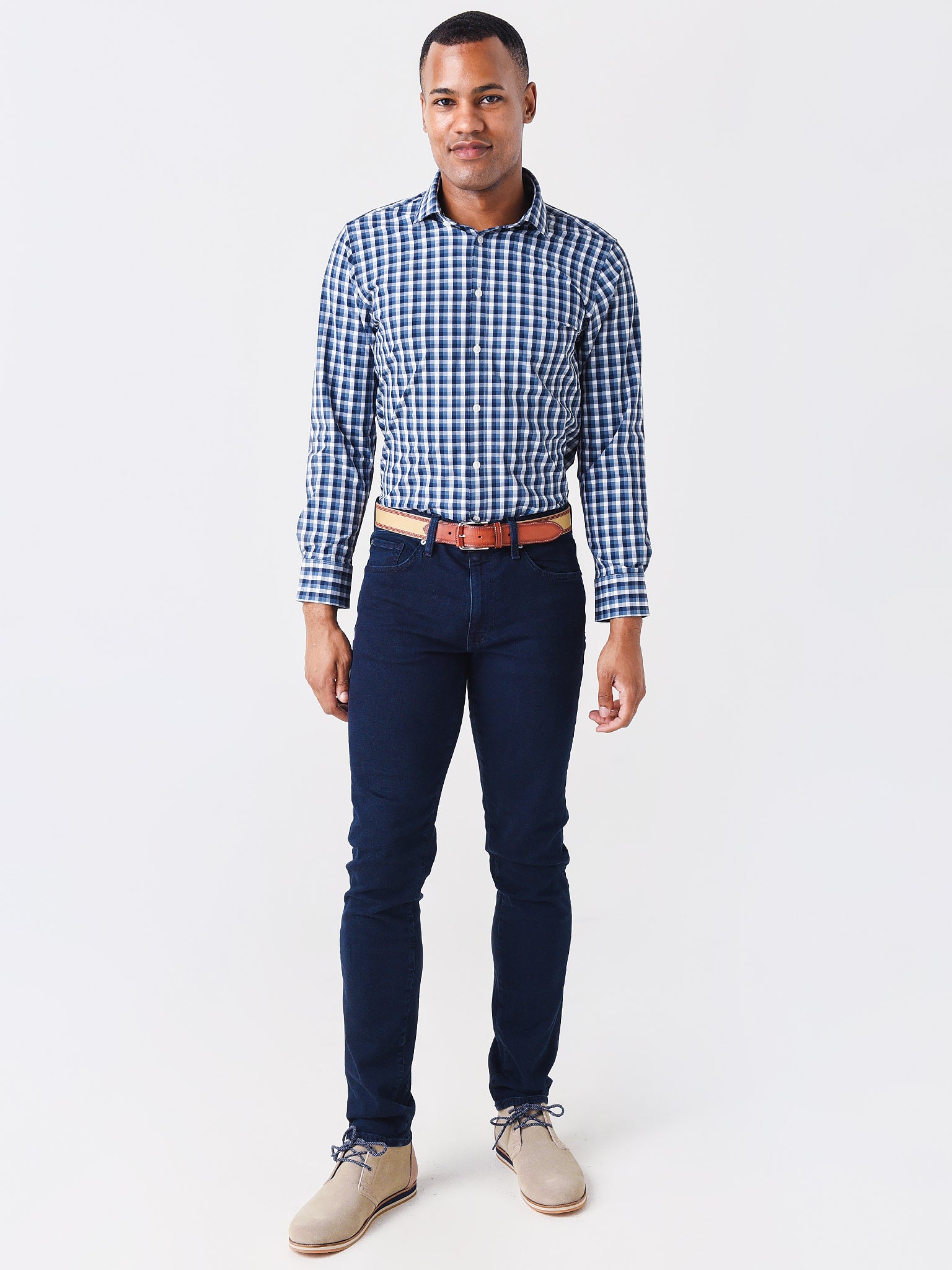 1WS-0311xNAVYWHITEMULTICHECK-alt1